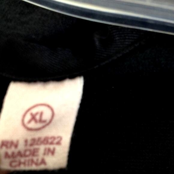 Vintage Cotton Velour Hooded Zip Front Jacket XL - Picture 7 of 8